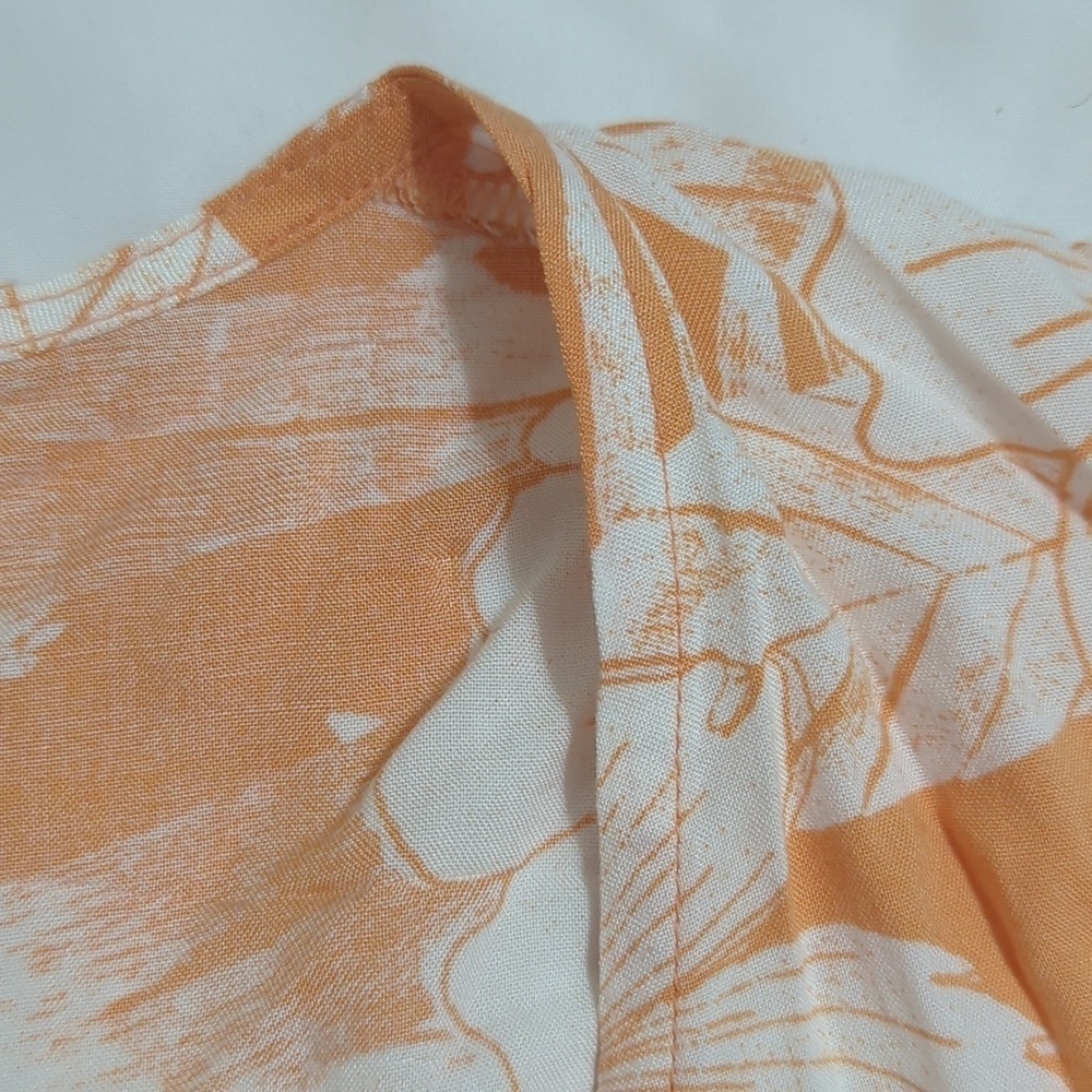 NWT ROXY Golden Shore Short Top, Color Orange/White Size S - Picture 9 of 14